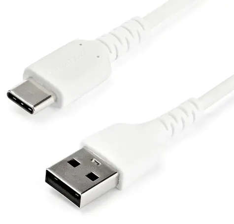 StarTech USB-A na USB-C bílá / Datový kabel / Aramidové vlákno / 480 Mbps / 2 m