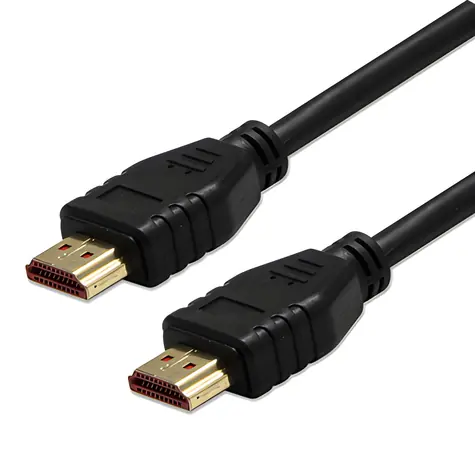 Logo HDMI 2.1 černá / Kabel HDMI / samec – samec / 1 m / 8K/60 Hz / 48 Gb/s / pozlacené konektory