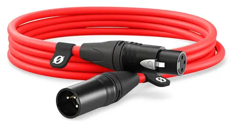 Rode XLR3M-R červený / Audio kabel XLR / 3 m