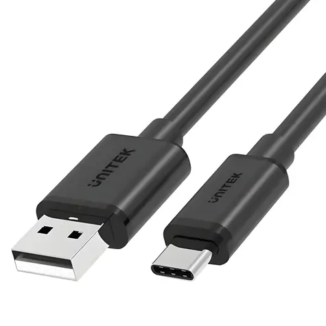 Unitek C14068BK černá / Kabel / USB-A (M) - USB-C (M) / 2 m