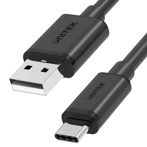 Unitek Y-C481BK černá / Kabel / USB-A - USB-C / 0,5 m / 3 A