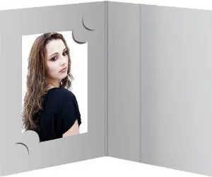 Daiber šedá / Obálka na pasové fotografie / 3 velikosti / 100 ks