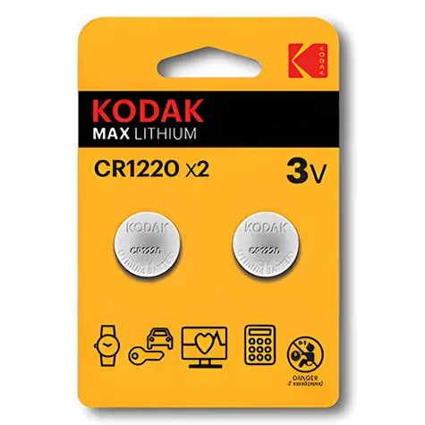 Kodak MAX CR1220 / Lithiová baterie / 3V / 2ks / blistr