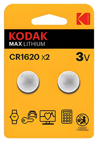 Kodak MAX / Lithiová baterie CR1620 / 2ks / 3V / blistr