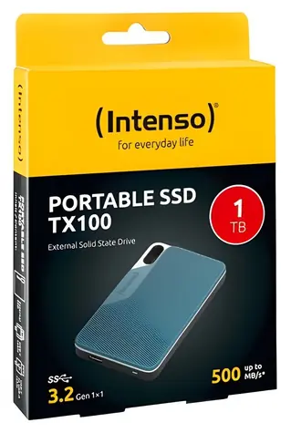 Intenso TX100 1TB šedo-modrá / Externí SSD / 2.5