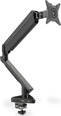 Digitus Smart Monitor Mount černá / Rameno na monitor / integrovaný dok HDMI + USB-C / VESA 75/100 / nosnost 9 kg