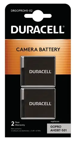 Duracell pro GoPro Hero5/6/7 černá / Náhradní baterie / Li-Ion / 1250mAh / 4Wh