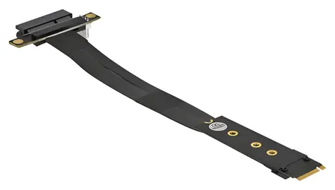 DeLock 64131 černá / Redukce / M.2 Key M / PCIe x4 NVMe / kabel 20 cm