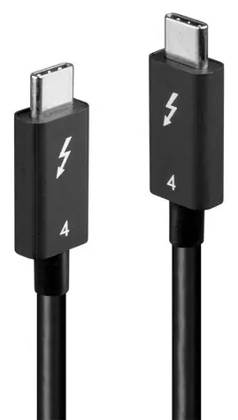 Lindy 31120 černá / Kabel Thunderbolt 4 / 40 Gb/s / 100 W / 1 m