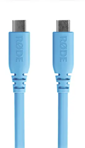 Rode SC27-B světle modrá / Kabel USB-C - USB-C / 2 m / USB 3.2 Gen 1 / PD 60 W