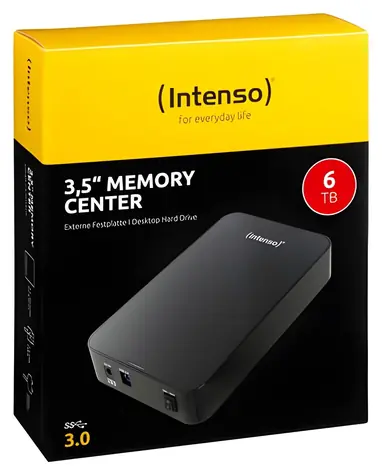 Intenso Memory Center 6TB černá / Externí disk / 3.5