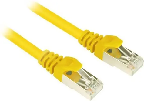 Sharkoon Cat.6 SFTP žlutá / Patch kabel / RJ45 / 0,25 m