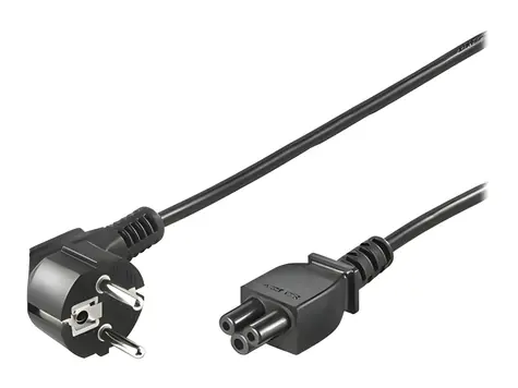 Goobay černá / Napájecí kabel / CEE 7/7 - C5 / 3-pólový / 1,8 m / pro notebooky