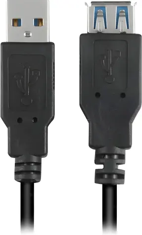 Sharkoon černá / Prodlužovací kabel / USB-A / USB 3.2 Gen 1 / 2 m
