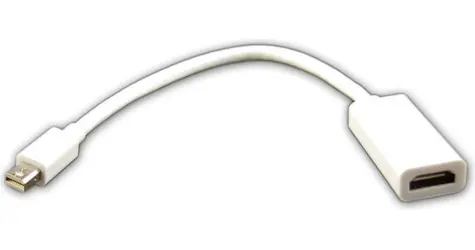 Sharkoon mini DisplayPort (M) - HDMI (F) bílá / Adaptér / 15 cm / 1920x1080