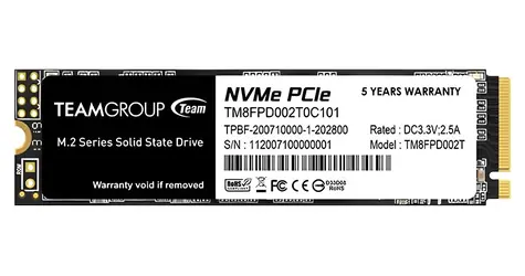 TeamGroup MP33 PRO 2TB / SSD / NVMe PCIe 3.0 x4 / M.2 2280 / R: 2400 MBps / W: 2100 MBps / MTBF 2mh