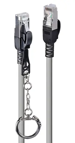 Lindy Cat6a S/FTP 5m šedá / Síťový kabel / LSZH / RJ-45