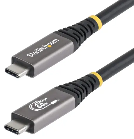 StarTech USB-C USB4 černá / Kabel / 20 Gb/s / DP2.1 / 4K/120Hz / 60W nabíjení / 3 m