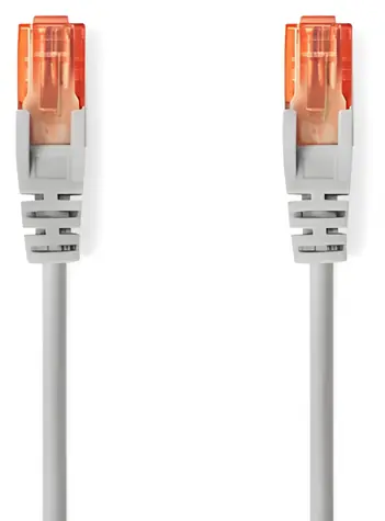 Nedis CAT6 3m šedá / Patch kabel / RJ45-RJ45 / U/UTP / PVC