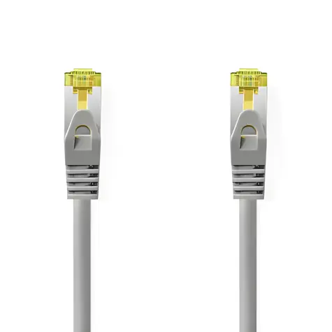 Nedis šedá / Patch kabel / Cat 8.1 / S/FTP / RJ45 / 0.5 m / LSZH