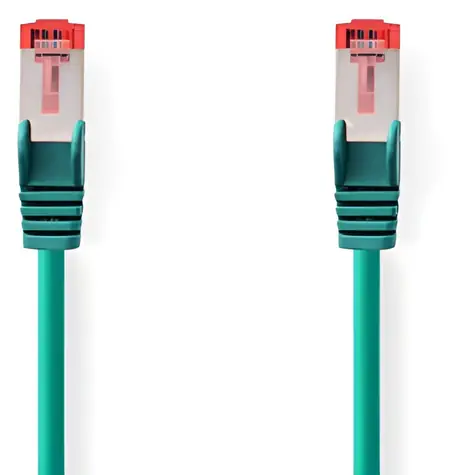 Nedis CAT6 S/FTP zelená / Patch kabel / RJ45-RJ45 / 0,5 m / LSZH