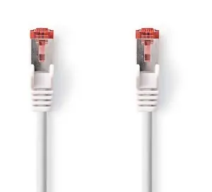 Nedis CAT6 / Síťový kabel / S/FTP / RJ45 - RJ45 / 0,25 m / bílá / LSZH