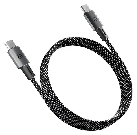 Adam Elements CASA MS100 černá / Magnetický kabel / USB-C - USB-C / 60W / 1 m