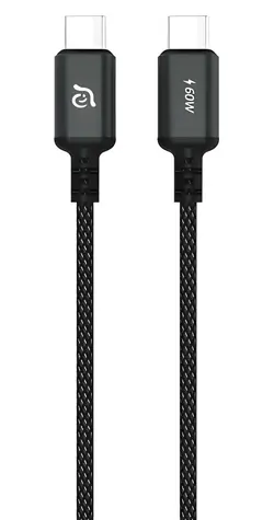 Adam Elements CASA S120 černá / Kabel / USB-C - USB-C / 60W / 1,2 m