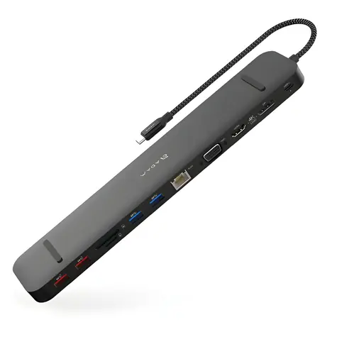 Adam Elements CASA Pro Max černá / USB-C hub / 13 v 1 / 4K 60Hz