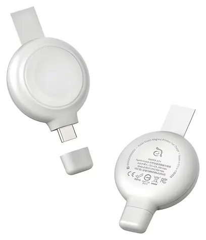 Adam Elements Omnia A1+ bílá / Nabíjecí kabel / Apple Watch / magnetický / bezdrátové rychlonabíjení