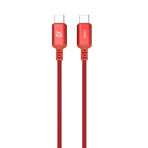 Adam Elements CASA S120 červená / Kabel / USB-C - USB-C / 60W / 1,2 m