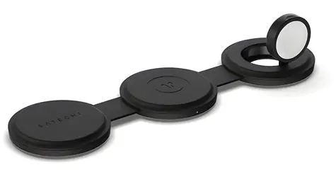 Satechi OntheGo 3in1 Wireless Charger černá / Bezdrátová nabíječka / Qi2