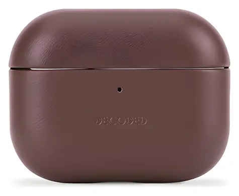 Decoded Leather AirCase hnědá / Pouzdro / pro Apple AirPods Pro 3 / Kůže