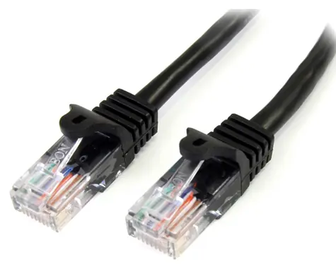 StarTech černá / UTP patchkabel / Cat 5e / 3 m