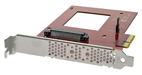 StarTech U.2 SFF-8639 červená / Adaptér / PCIe / pro 2.5