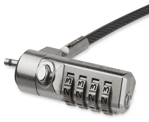 StarTech Cable Lock 4-Digit černá, stříbrná / Kabelový zámek pro notebook / 4místný kód / 2 m / pozinkovaná ocel