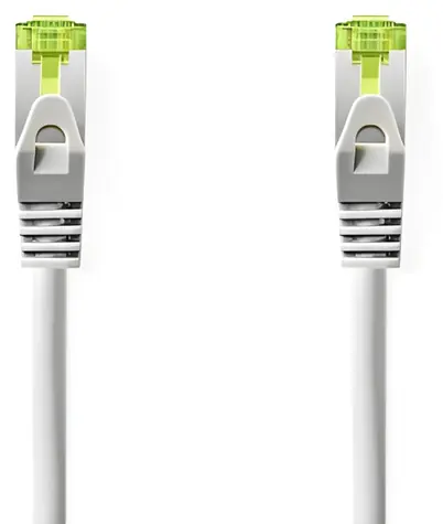 Nedis CAT7 S/FTP 1m šedý / Síťový kabel / RJ45-RJ45 / Snagless / Kulatý / LSZH