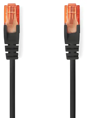 Nedis CAT6 UTP černá / Patch kabel / RJ45 - RJ45 / 0,25 m
