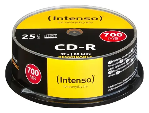 Intenso CD-R 700MB 52x / CD-R disk / Spindl 25 ks