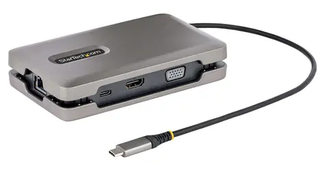 StarTech USB-C Multiport Adaptér šedá / USB-C hub / HDMI / Ethernet RJ45 / 2x USB-A / 0,25m kabel