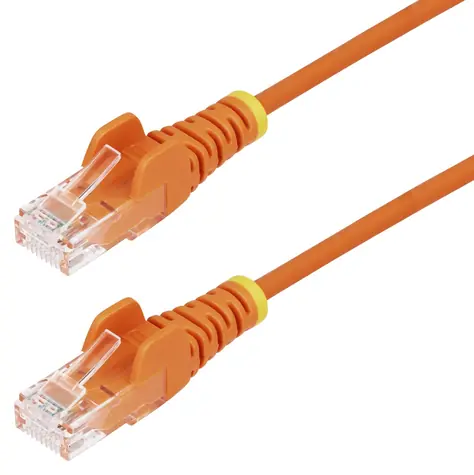 StarTech Cat6 Slim oranžová / Patch kabel / UTP / 2 m / RJ-45 / PoE