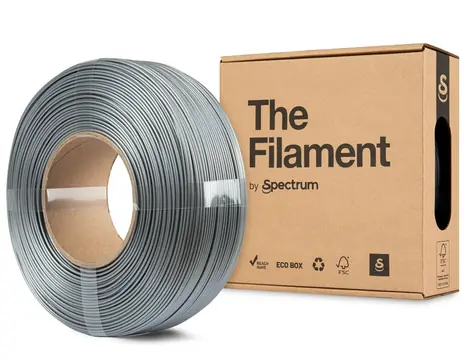 Spectrum The Filament stříbrná / Tisková struna / PETG Lite / 1.75mm / 1kg / ReFill