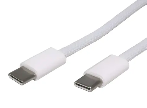 Value USB-C - USB-C bílá / Kabel / USB-C / 60W / 2m