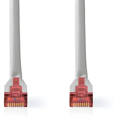 Nedis CAT6 šedá / Patch kabel / RJ45 - RJ45 / S/FTP / 20 m / 1000 Mbit/s