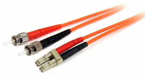 StarTech LC-ST oranžová / Optický patch kabel / 2 m / Duplex