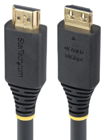 StarTech HDMI2-CABLE-GRIP-20F/6M černá / HDMI kabel / HDMI 2.0 / 6,1 m / zajišťovací konektor
