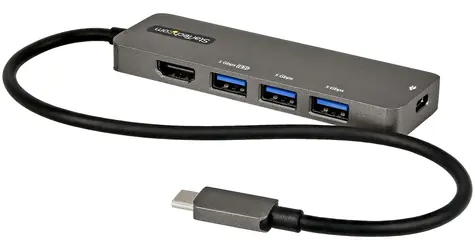 StarTech USB-C Multiport adaptér / Adaptér / USB-C na HDMI / 3x USB-A 3.0 / LAN / 0,3 m