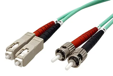 efb ST-SC / Optický patchkabel / Multimode 50/125 OM3 / Duplex / LSOH 3mm / 10 m