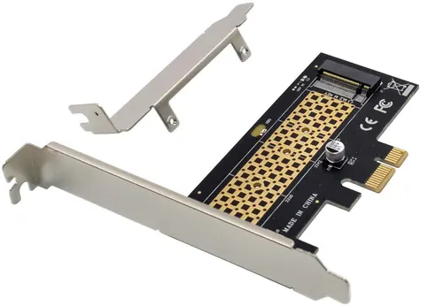 DeLock PCI Express karta 1x interní NVMe M.2 Key M / Karta / PCIe x1 / 95 x 52 mm / -40 až 85 °C