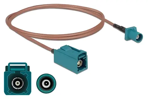 Delock FAKRA Z 1m / Anténní kabel / RG-316 / 2,4 GHz / 50 Ohm